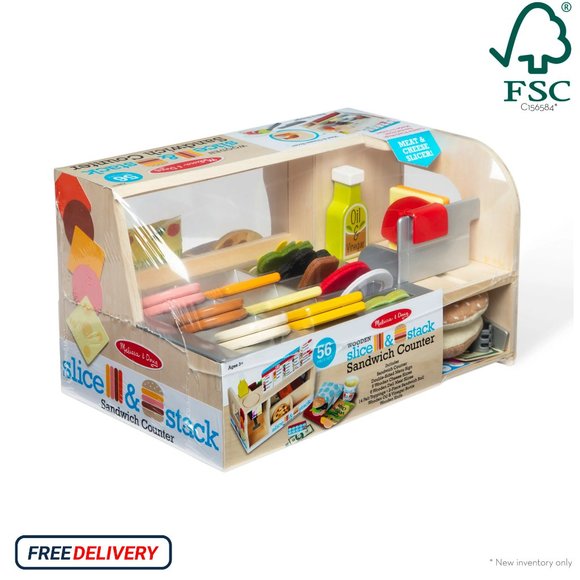 Slice & Stack Sandwich Counter, Children's Toys, - Picture 3 of 8